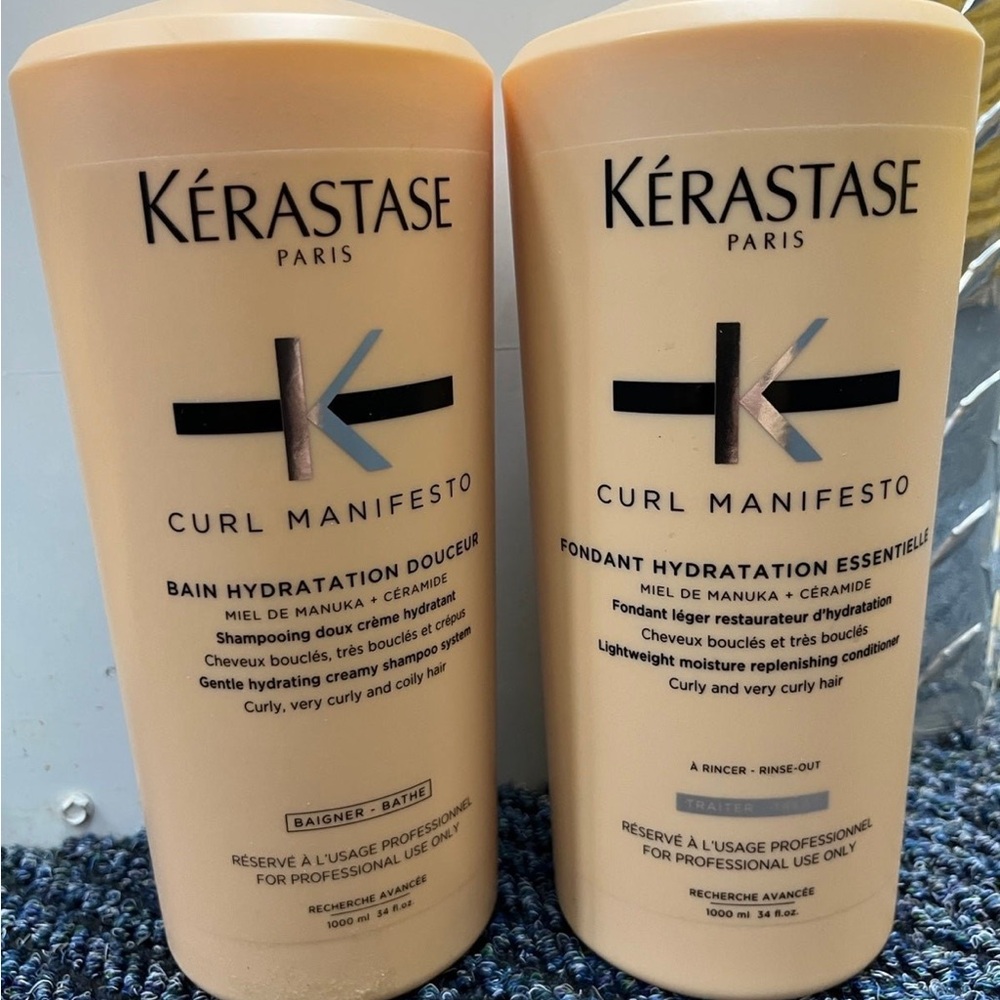 Kerastase Bain Curl Manifesto & Conditioner 33.8 oz Duo - Cream